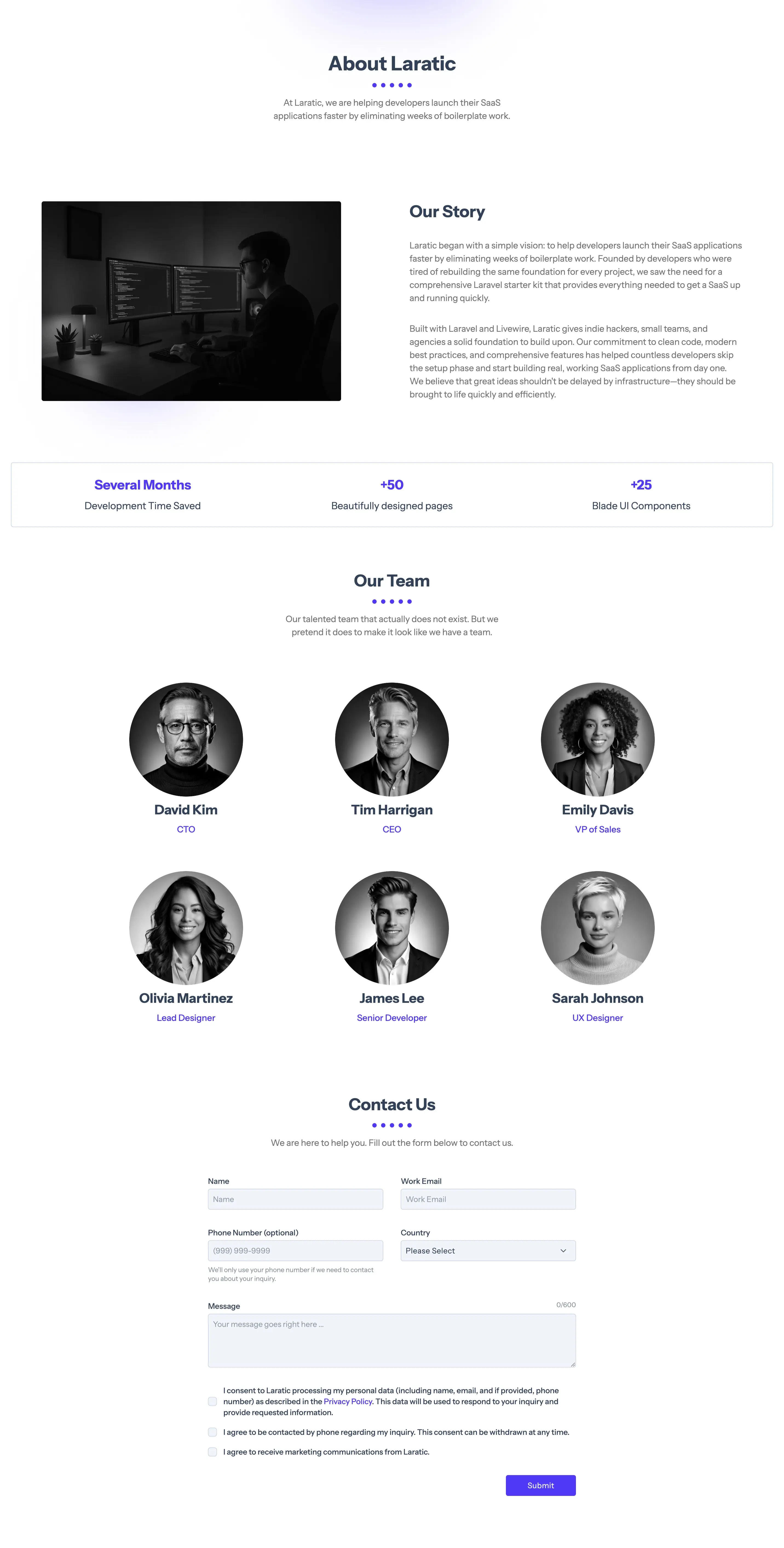 About Us Page